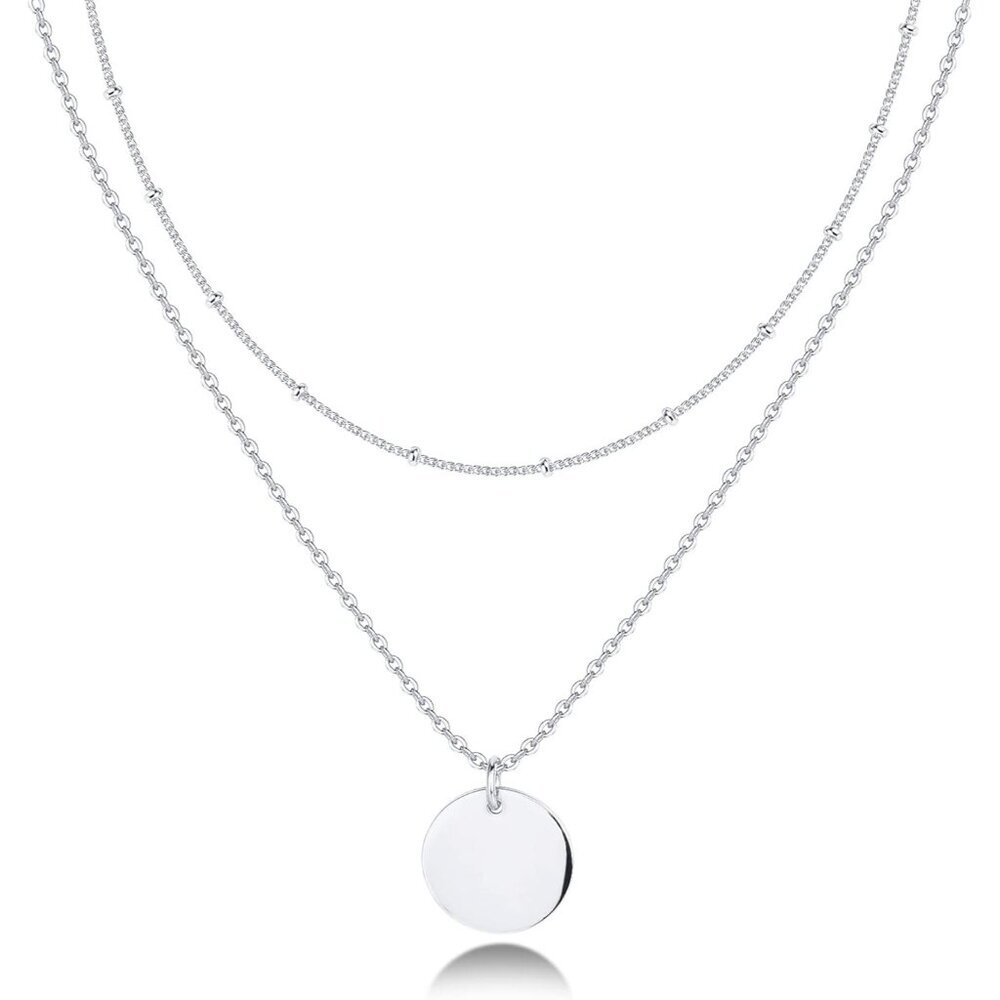 14K Gold Plated Layering Necklaces | Stylish Minimalist Design Pendant Necklaces